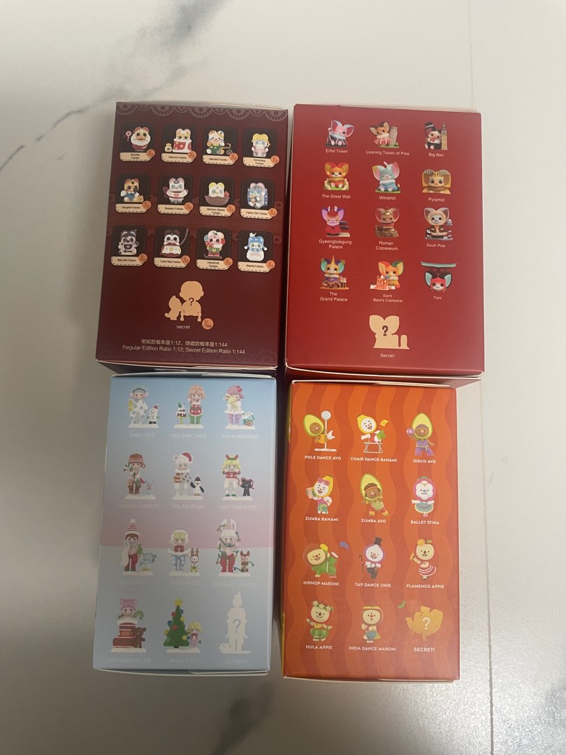 Mini Popmart Box Popmart 4 blindbox upopen, Hobbies & Toys, Toys & Games on Carousell
