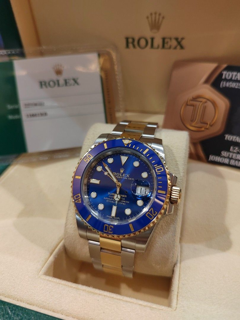 Rolex submariner blue 2019 on sale