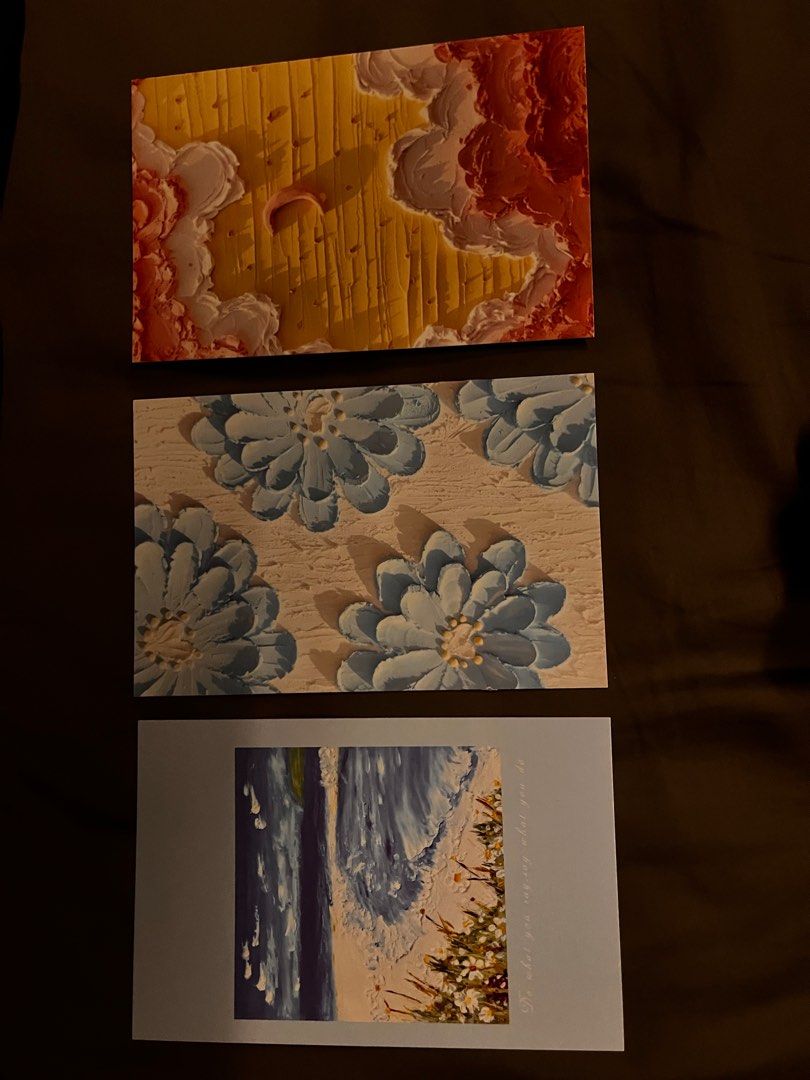 Printed Postcards (Category: Art & Prints) located in Singapore. Submitted by soggycereal8390 (Listing ID 1273064513, Image 2). Description: Beautiful postcards for giving and writing letters to . Postcard price 1-$1.50 5-$6 10- $12 15- $17 20(all) - $20.