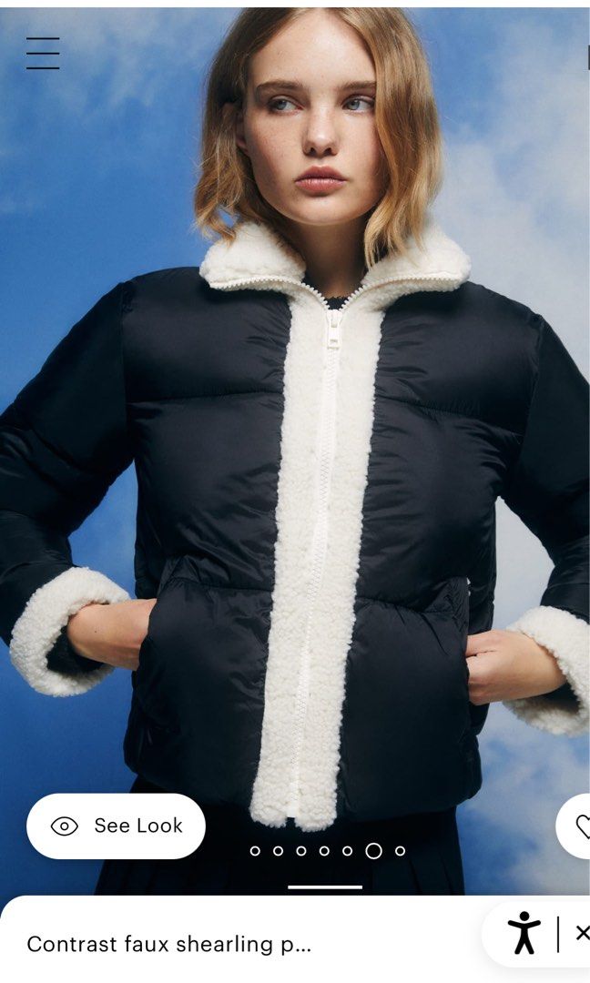 Pull and Bear Puffer Winter Jacket Women s Fashion Coats