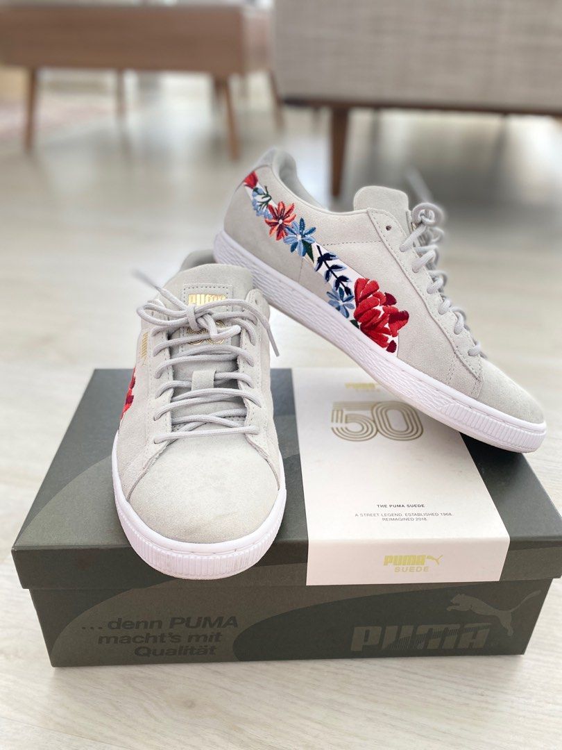 Puma suede embellished online