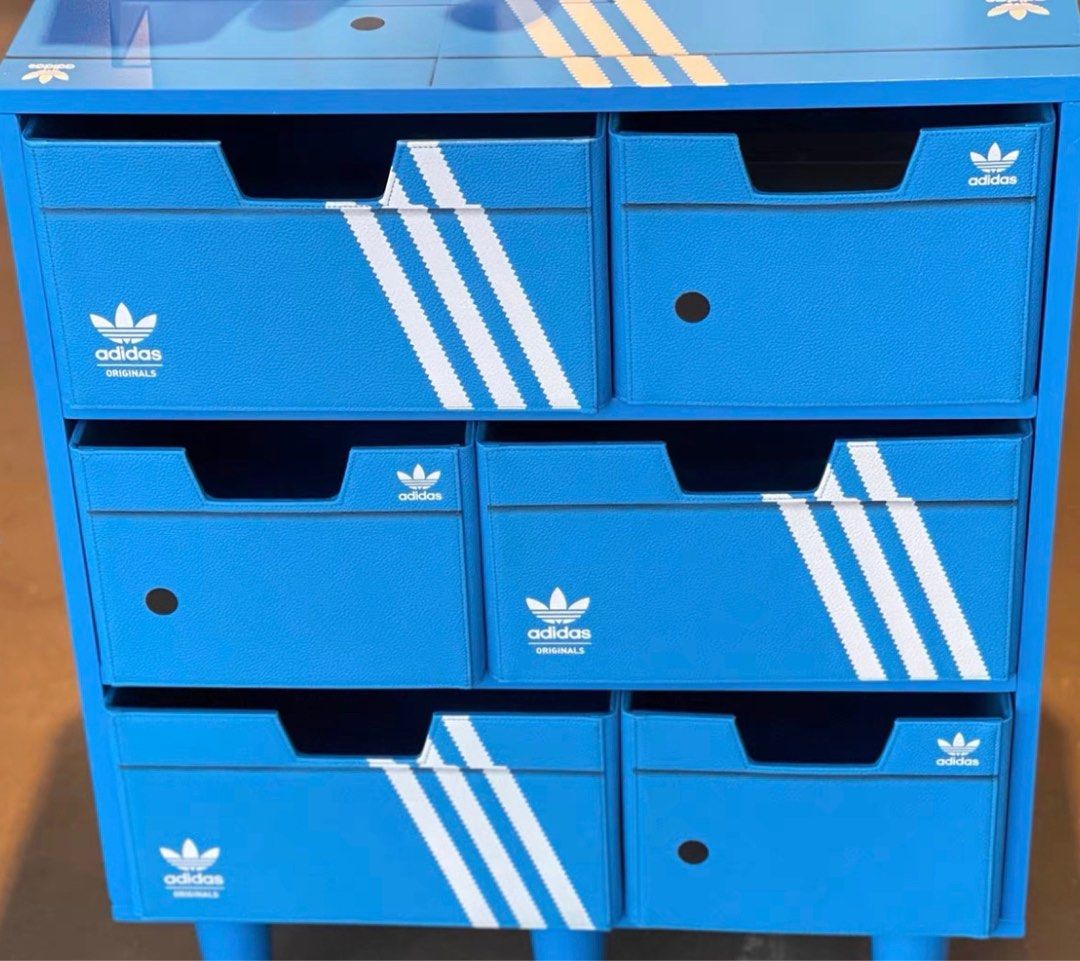 Adidas wooden shoe box hotsell