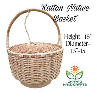 Rattan Basket Native Basket
