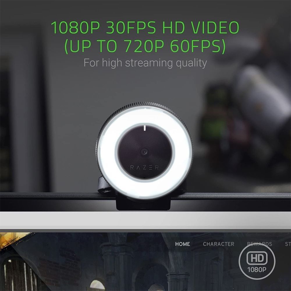 RAZER KIYO BROADCASTING CAMERA WITH ILLUMINATION (Category: Webcams) located in San Juan City. Submitted by blueswitchpc (Listing ID 1272995800, Image 3). Description: RAZER KIYO BROADCASTING CAMERA WITH ILLUMINATION. Razer Kiyo Show the World Who You Are ● Full Camera Controls ● Ring Light. Camera. Action. ● Sharper and Smoother Discounted Price for Bulk Orders‼️ Message us to place your order. Specs Details: https://www.razer.com/streaming-came