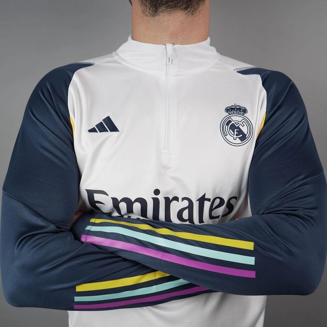 Real madrid long sleeve clearance training top