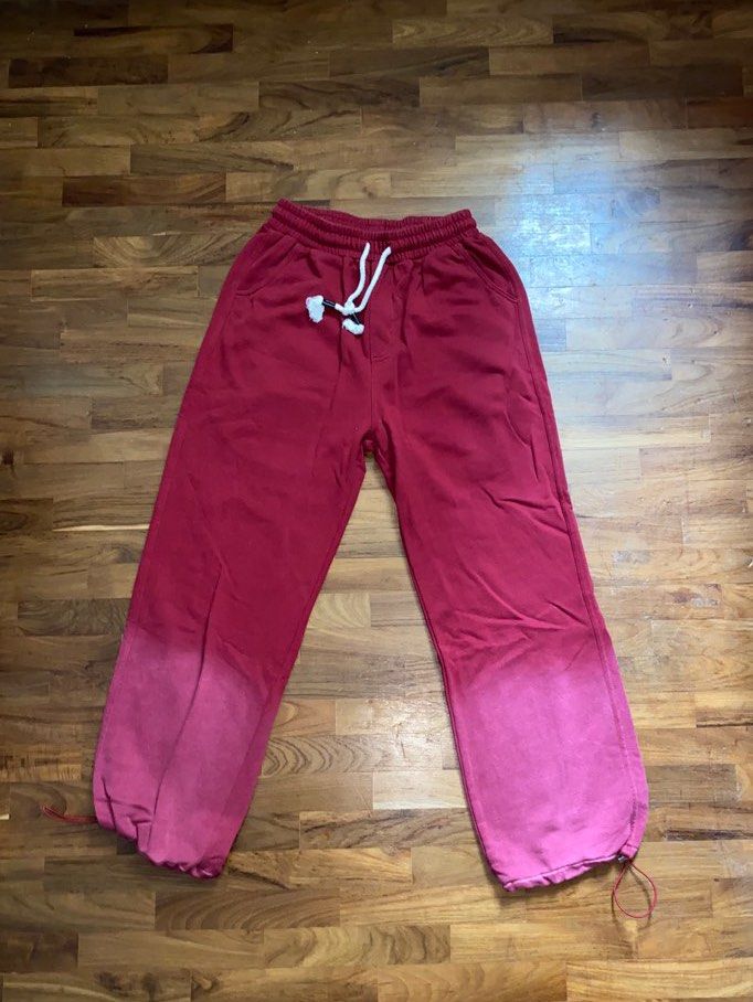 Red pink hotsell sweatpants