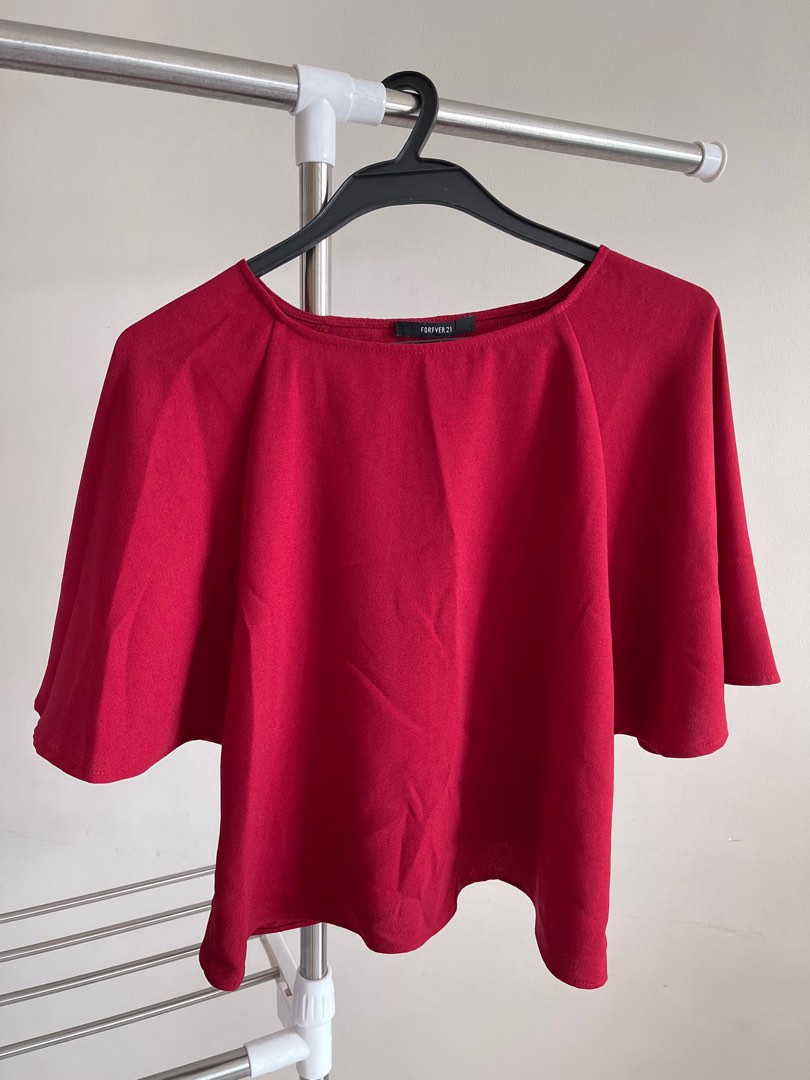 Red blouse deals forever 21