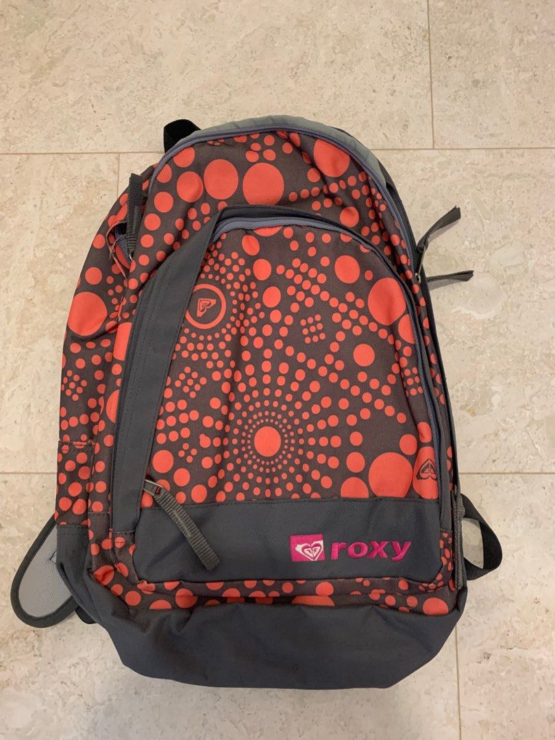 Roxy Backpack (Category: Backpacks) located in Singapore. Submitted by jackdoe844 (Listing ID 1272995583, Image 1). Description: Roxy backpack that can fit laptop. Can also be used for travelling or to go to the beach due to its light weight .