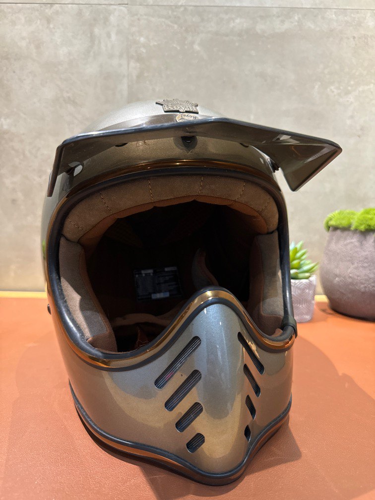 Royal H01 Full Face Motorcycle Helmet - Vintage Style DOT Approved For Men & Women