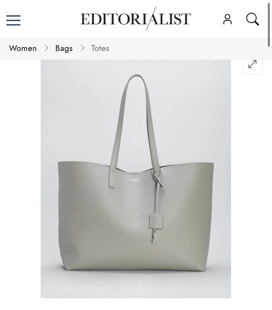 Saint laurent east west shopping tote bag top