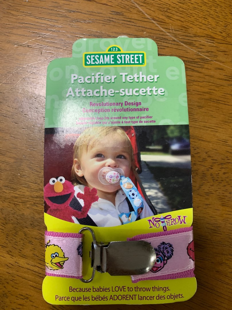 Sesame Street pacifier tether / holder, Babies & Kids, Nursing