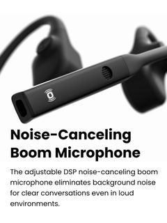 Shokz C102 wireless bone conducting open ear headset with boom mic
