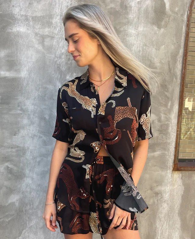 Silk Laundry Short Sleeve Boyfriend Shirt