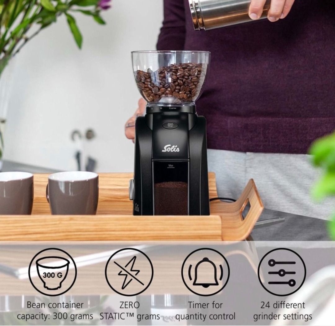 Solis Scala Zero Static Coffee Grinder, TV & Home Appliances, Kitchen