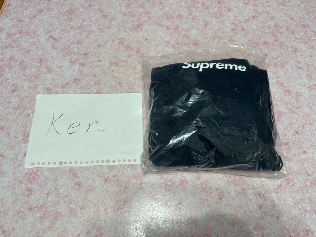 出售全新supreme fw20 box logo Ls tee Navy XL, 男裝, 上身及套裝, T