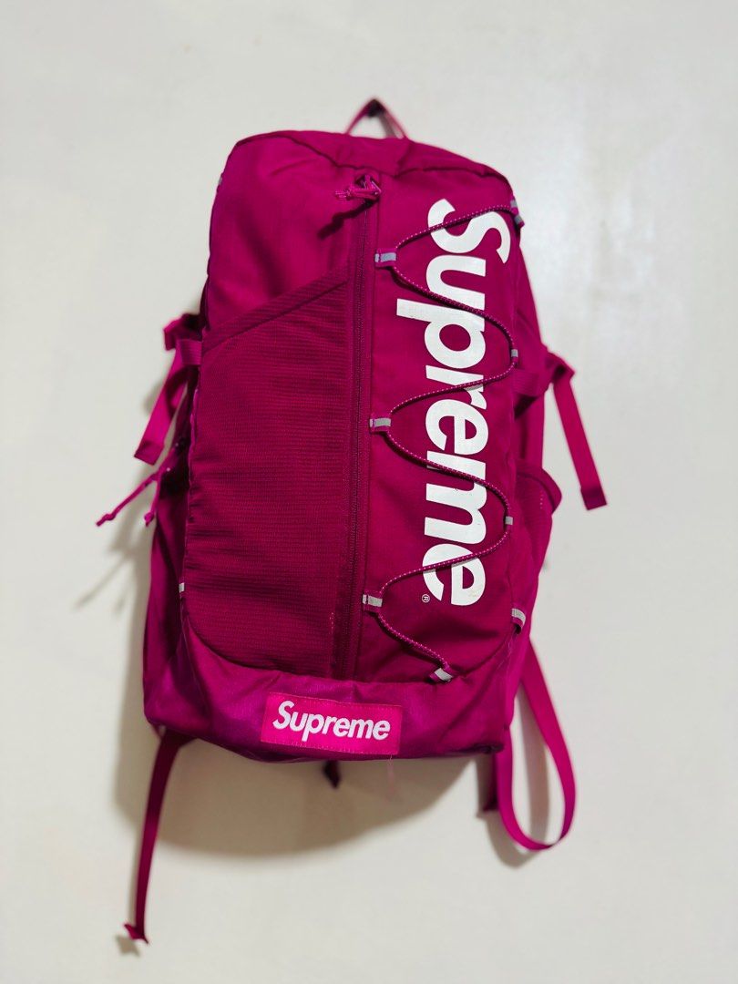 Supreme ss17 hot sale backpack red