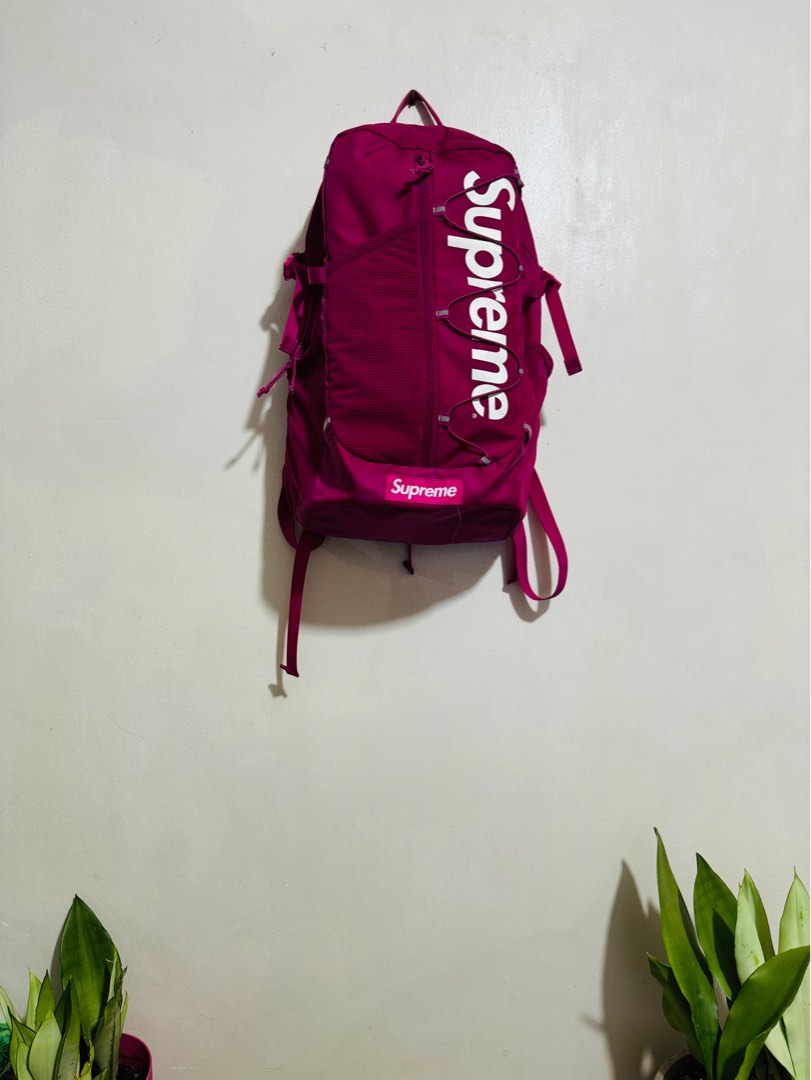 Supreme ss17 backpack magenta store