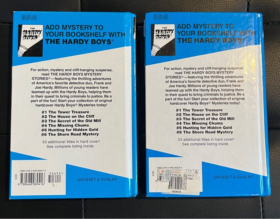 The Hardy Boys (Category: Storybooks) located in Taguig. Submitted by kghobbies (Listing ID 1272961021, Image 2). Description: The Hardy Boys Books By Franklin W. Dixon. 150 each. 10/10 Condition Volume 29-The secret of the lost tunnel Volume 41-The Clue Of the Screeching Owl .
