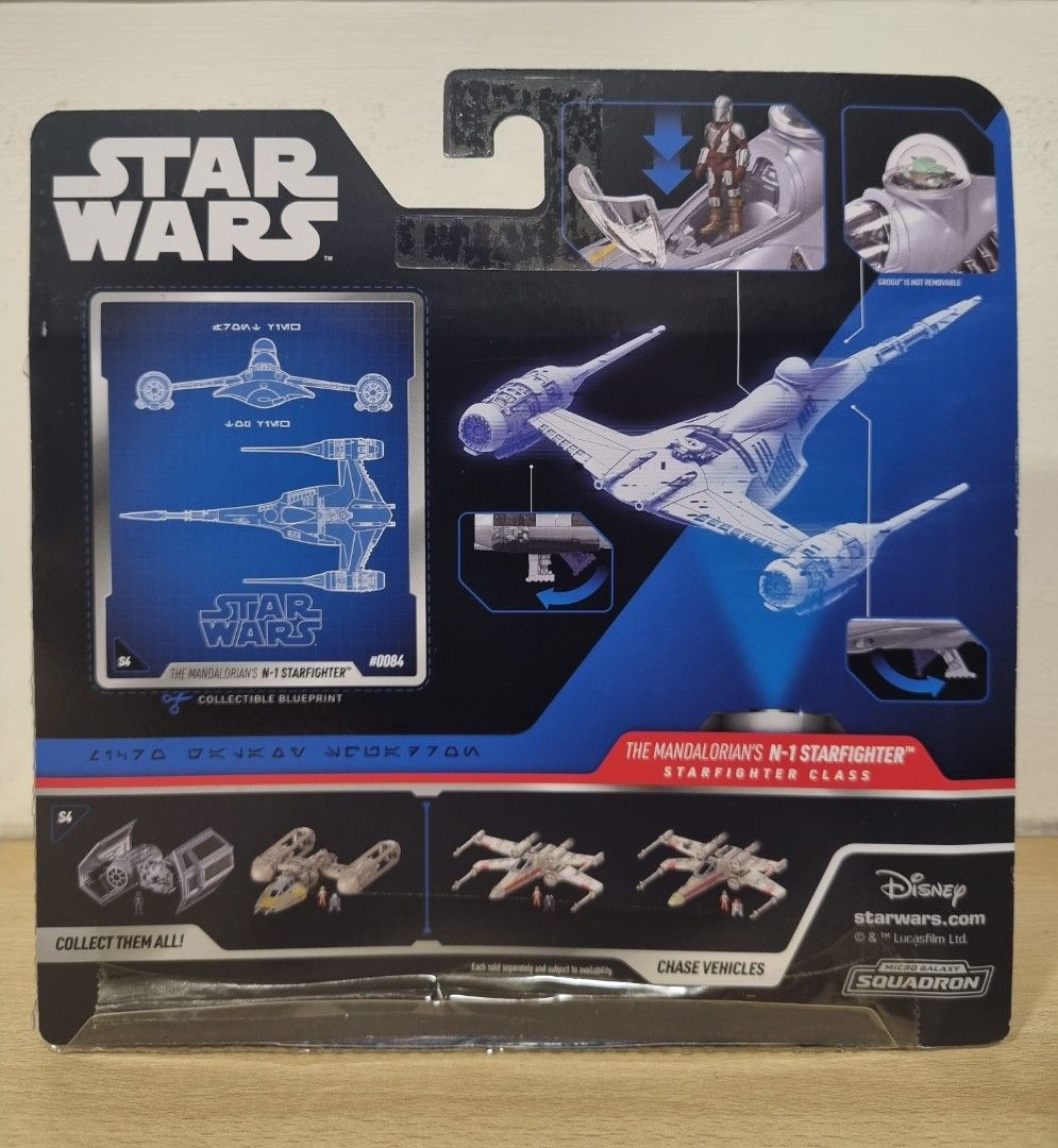 Star Wars Micro Galaxy Squadron - Chasseur N-1 Du Mandalorien Avec Figurine 12.5cm