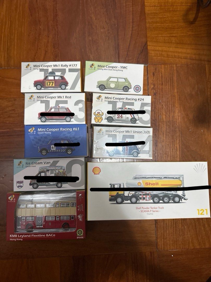 Tiny 車 （分類：汽車模型）位於 Hong Kong。 由 kyleleeleeeeeeeee 提交（商品編號 1271366207，圖片 5）。簡介： 圖一每架$60 圖二每架$65 一set 買可平 圖三展會以及會員限定$70，其餘$60 圖四每架$60 圖五巴士$100以及Shell 運油車$100，其餘$60。