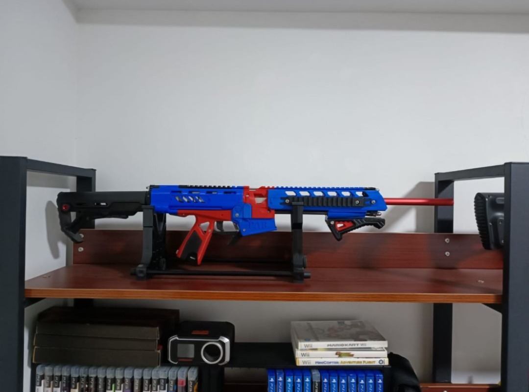 Toy Gun Not Nerf Blaster PAB3 with improved buttstock and metal