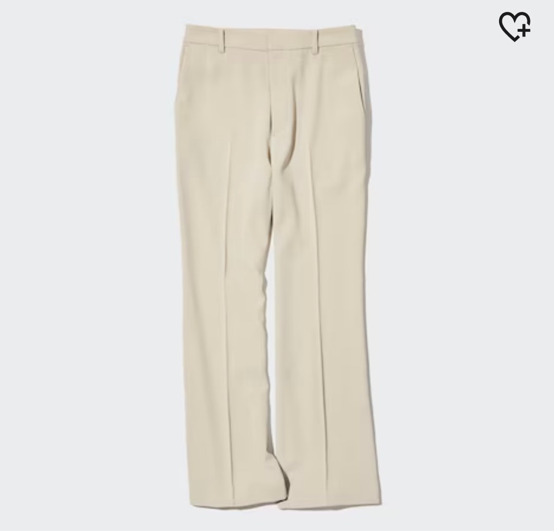 Beige flare pants, Women's Fashion, Bottoms, Other Bottoms on Carousell