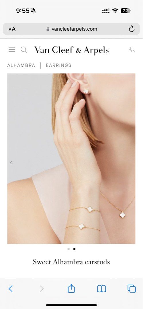 Van cleef & arpels sweet alhambra earstuds woman discount