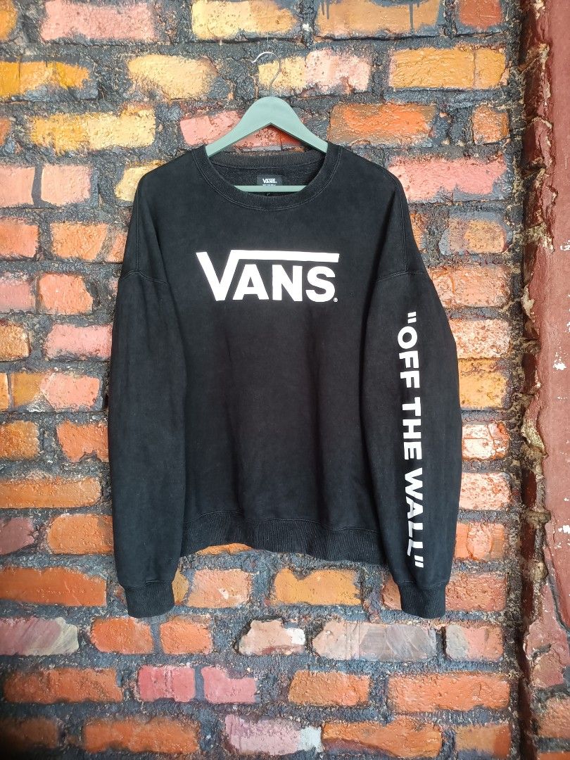 Vans off the hotsell wall crew neck sweatshirt