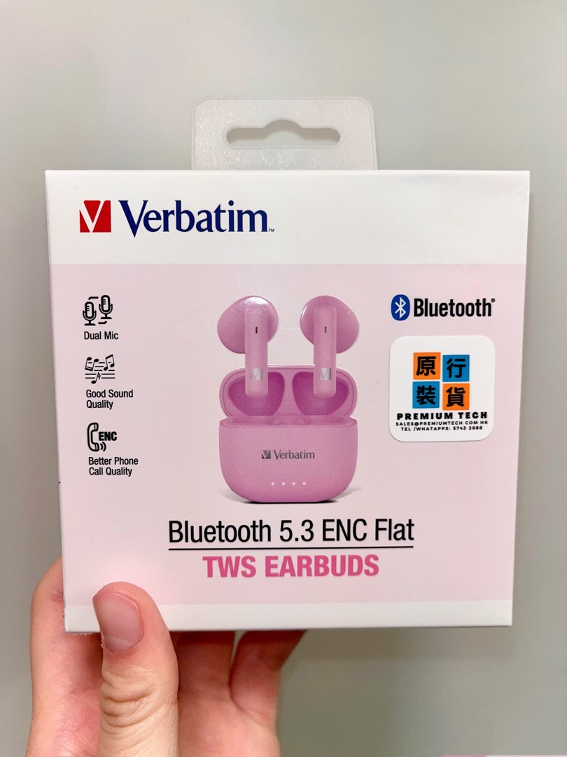Verbatim bluetooth 5.0 flat tws earbuds sales