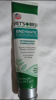 Vet's best enzymatic toothpaste for dogs