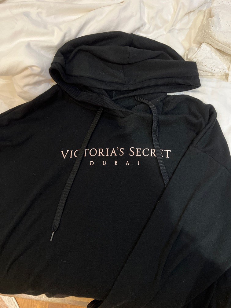 Victoria secret black sweatshirt cheap