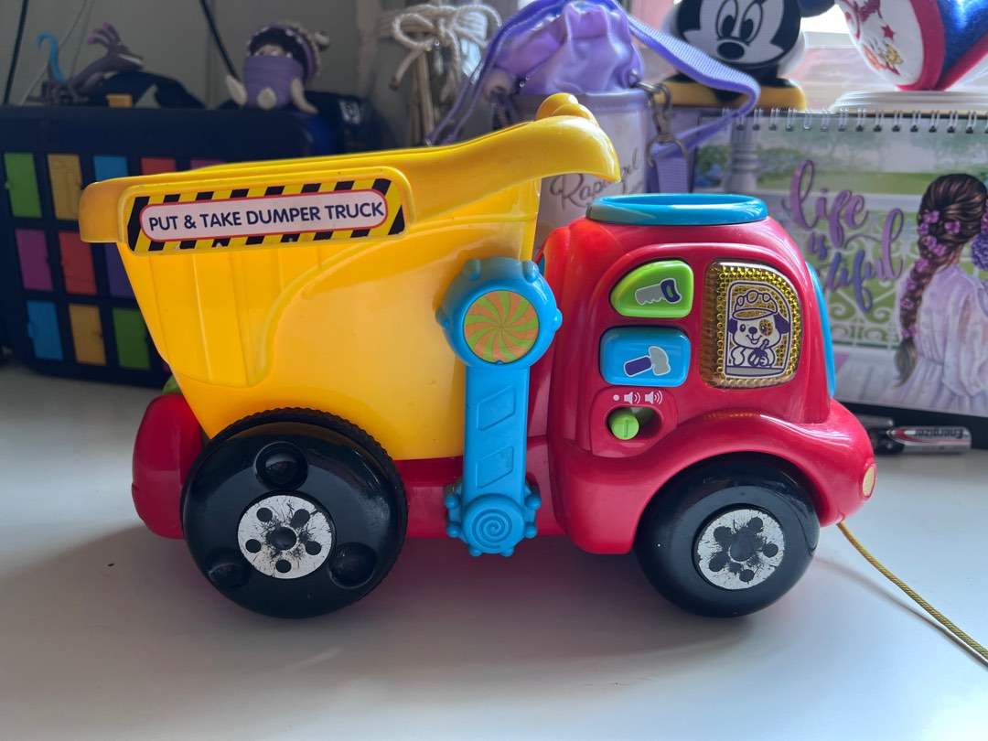 Vtech Drop & Go Dump Truck. Pull Toy, Light and Sound, Hobbies & Toys