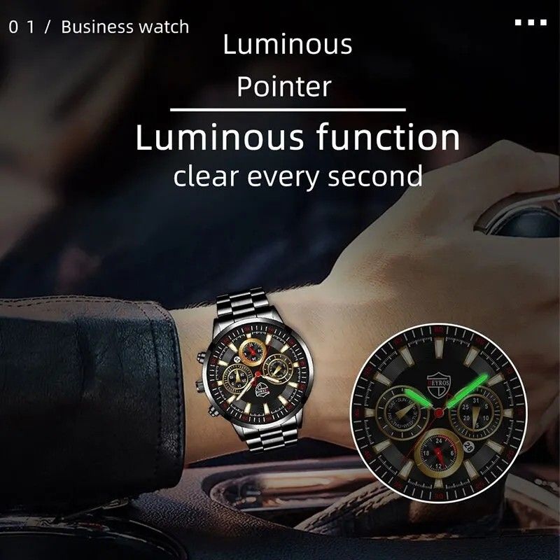 Gold strap discount watch mens