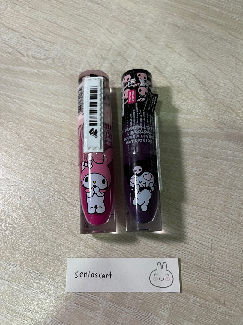 wet n wild my melody kuromi lip matte, Beauty & Personal Care, Face