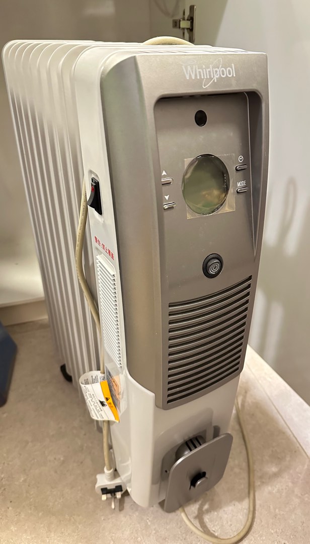 Whirlpool Oil Radiator 惠而浦 RT109 恆溫充油式電暖爐#暖爐#充油式電暖爐, 家庭電器, 冷氣機及暖風機 ...