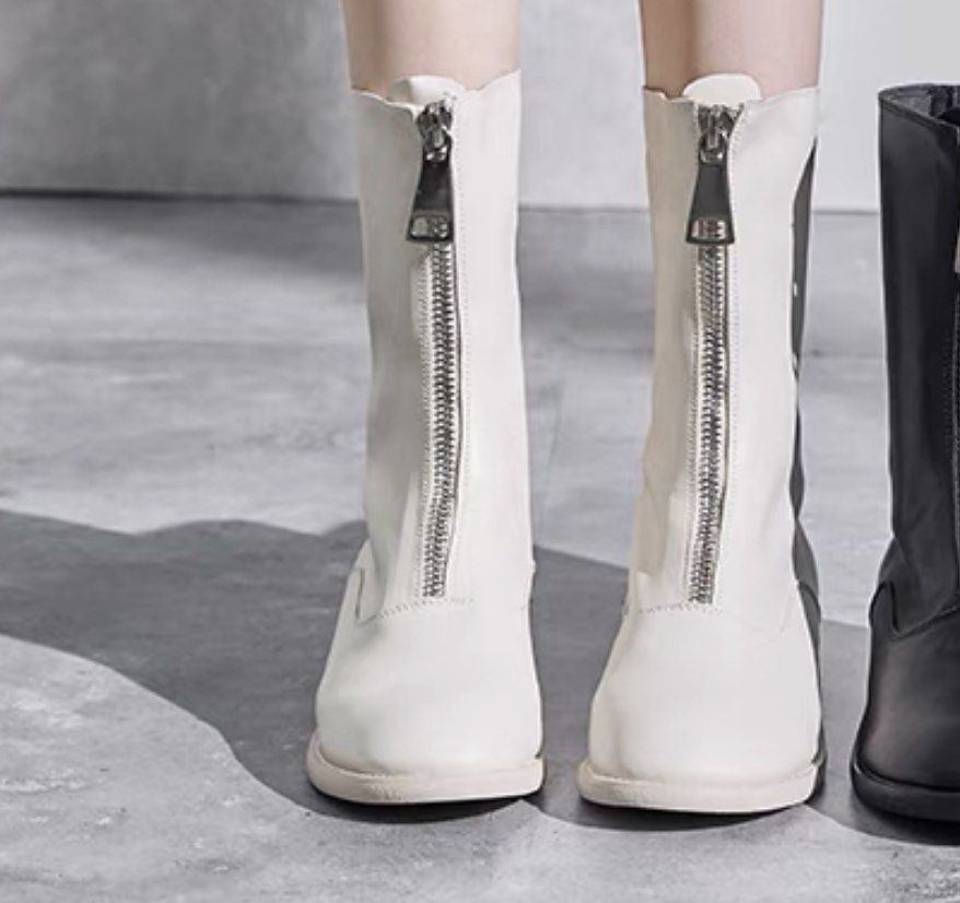 White leather boots outlet for womens
