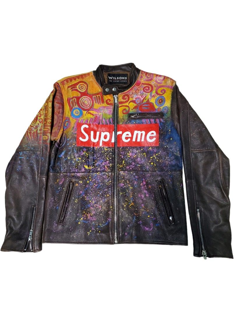Supreme louis on sale vuitton leather jacket