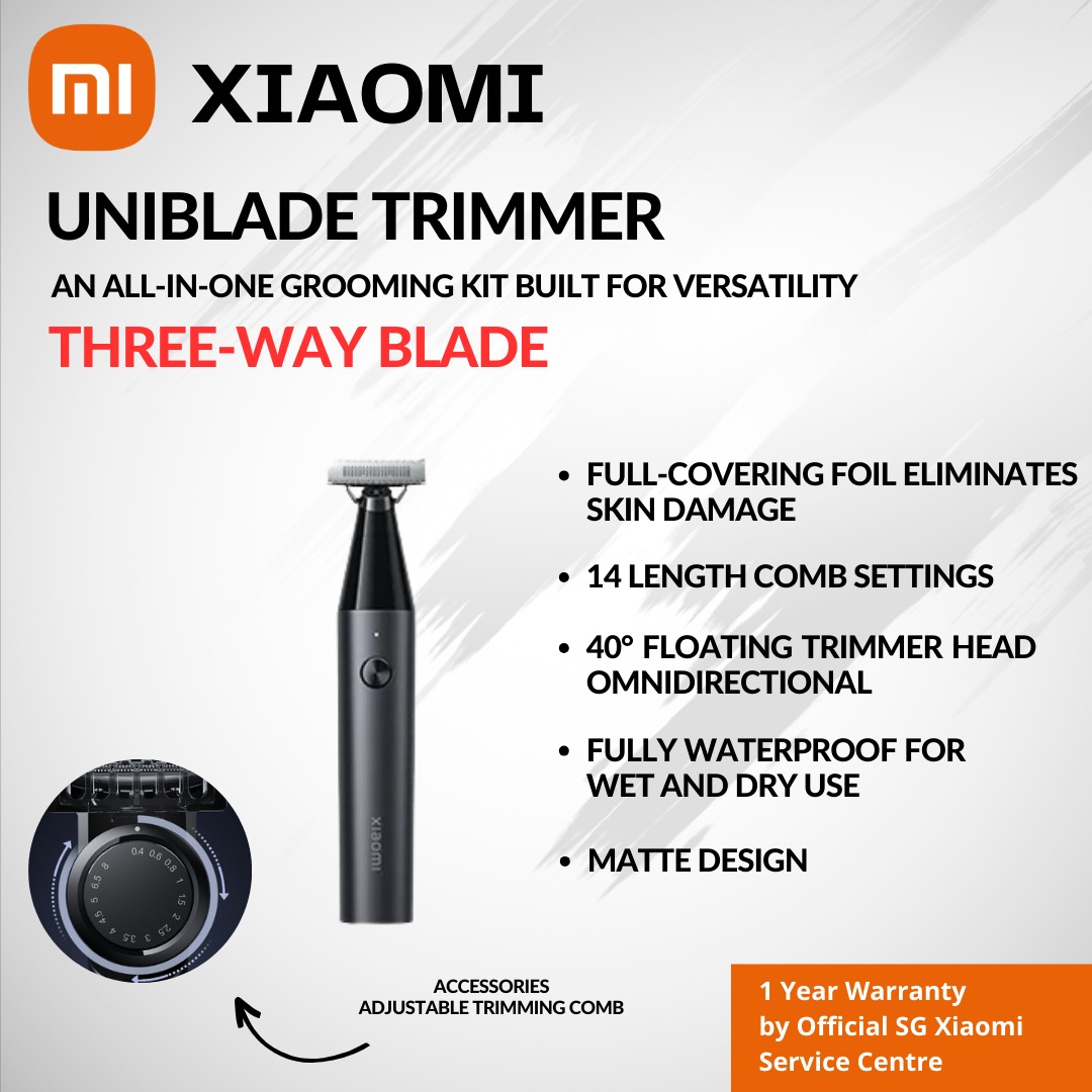 Xiaomi Uniblade Trimmer 3 Way Blade Fully Waterproof, Beauty & Personal