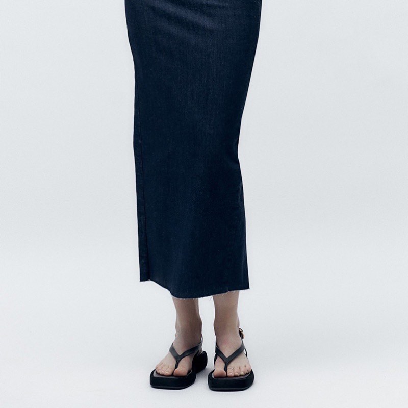 zara flip flop heels