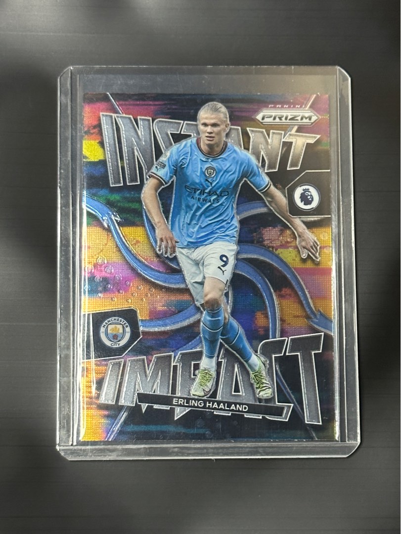 2022-23 Panini Prizm Premier League Erling Haaland Instant Impact