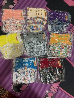 25+ Brand New Cloth Diapers. Good for reselling. All are brand new. Supposed to be for reselling pero hindi naasikaso.