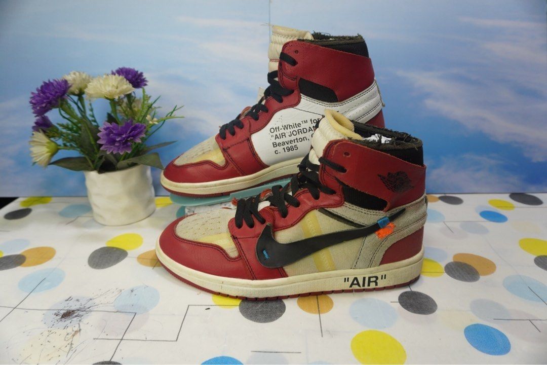 41 NIKE AIR JORDAN 1 RETRO HIGH OFF WHITE CHICAGO SEPATU NIKE