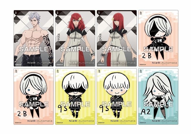 日版 原盒 一套32款 NieR:Automata Ver1.1a 尼爾:自動人形 2B 9S A2 角色 收藏卡 膠卡 ENSKY 非餅卡