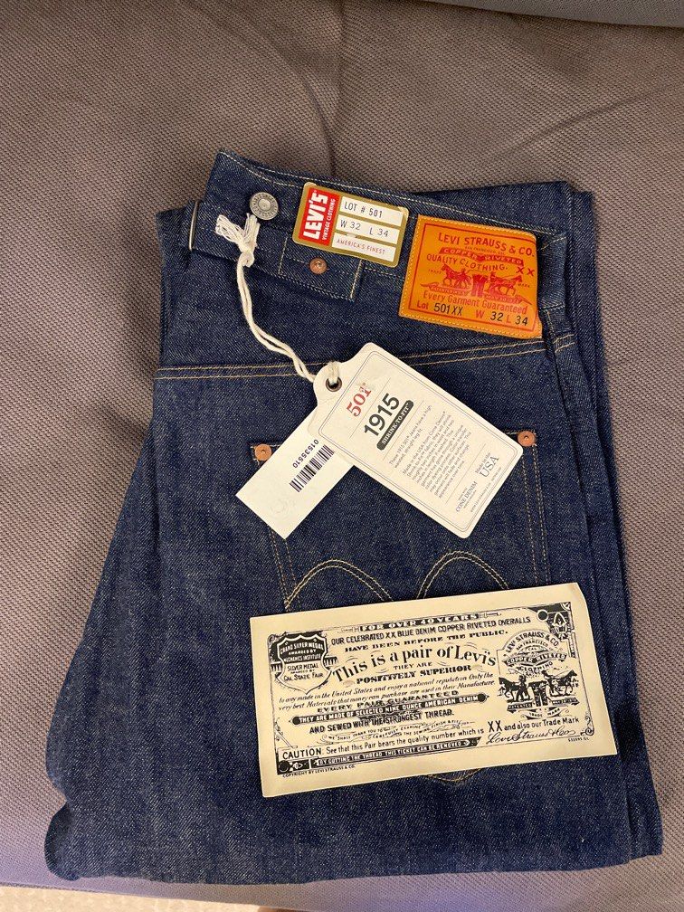絕版 美國製 Levi’s vintage clothing LVC 1915 501 w32 L34 Levis 501xx cone denim  4420