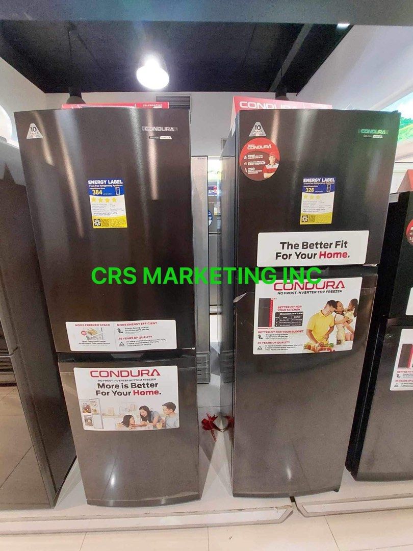 💯 COMPLETE LIST OF CONDURA TWO DOOR REFRIGERATOR NO FROST , CONDURA