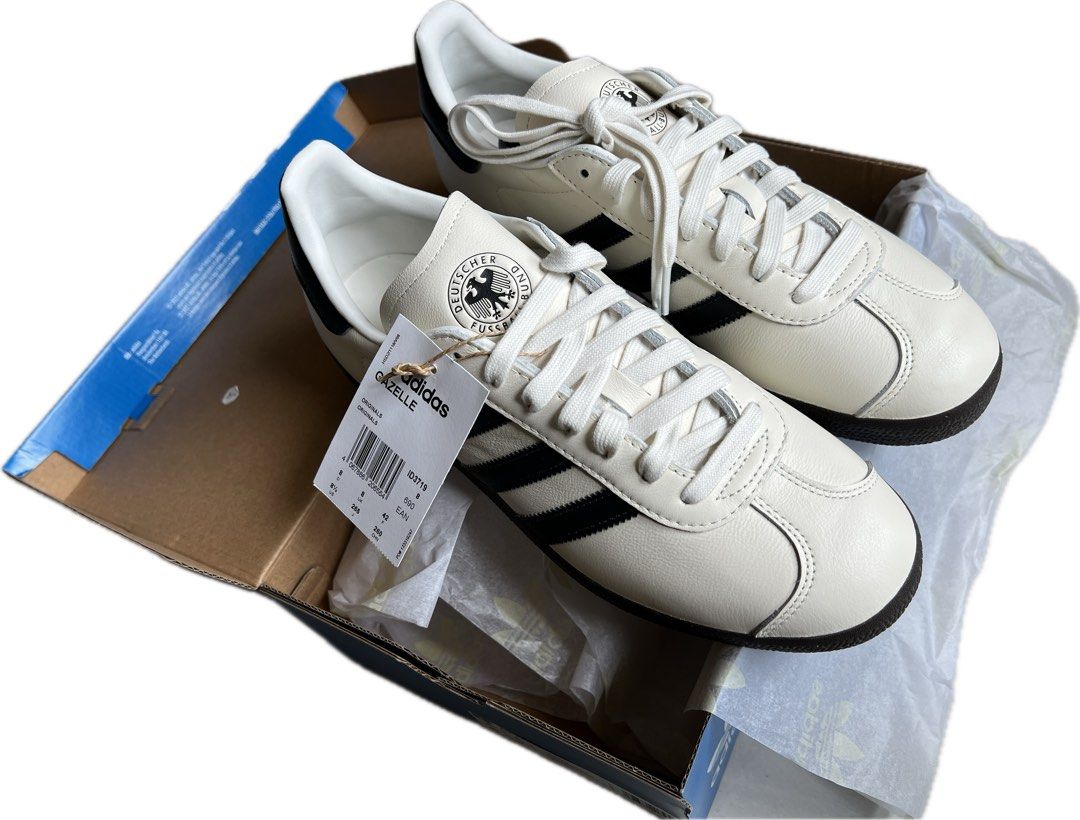 ADIDAS ORIGINALS GAZELLE Off White Utility Black Gum