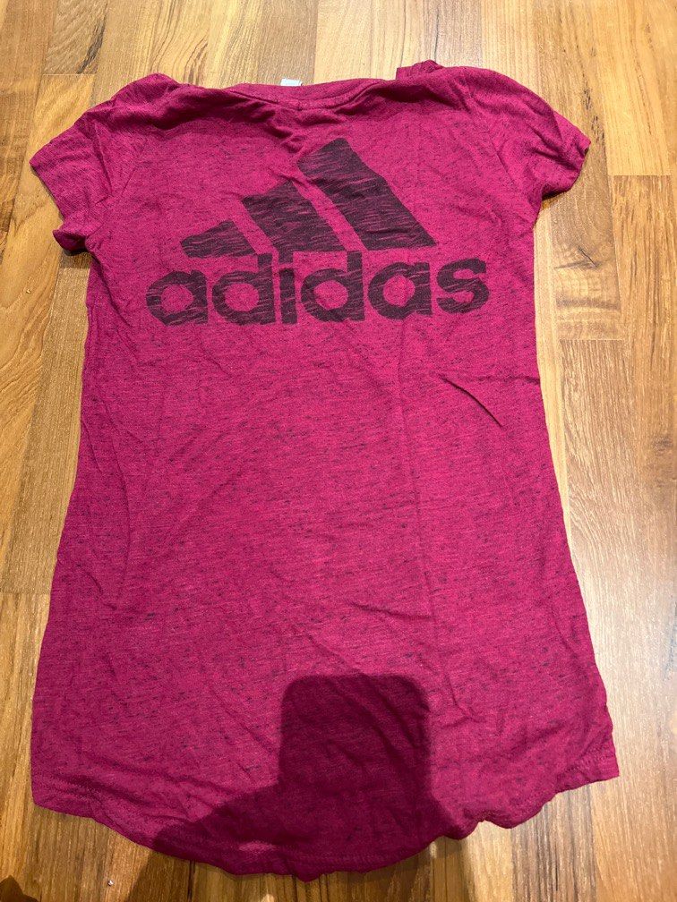 Maroon adidas sale shirt