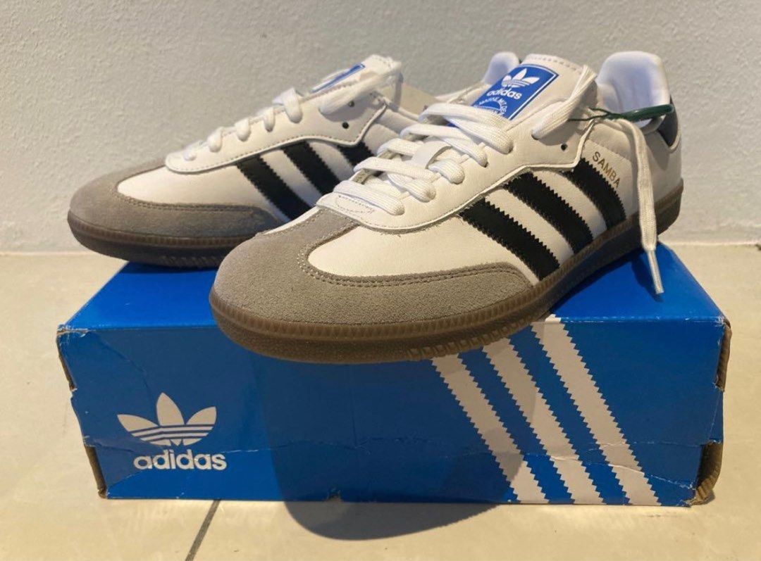 adidas gazelle silver green womens ADIDAS SAMBA OG BLACK WHITE main image 1