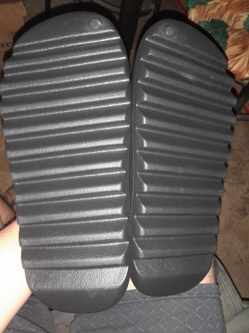 triple black adidas slides
