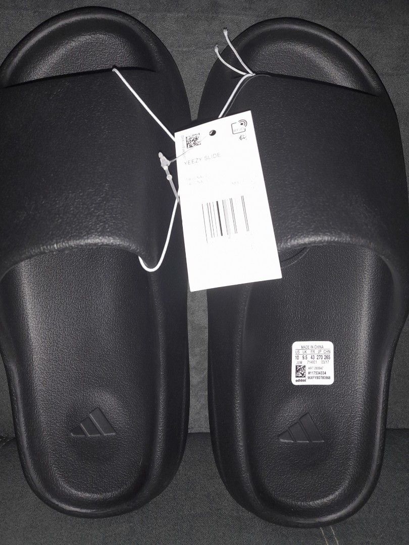 triple black adidas slides